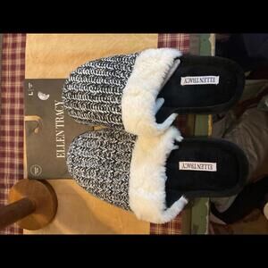 Ellen Tracy Cozy Slippers - Large Size